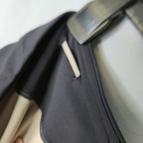 Lululemon Run: Inspire Crop 2 Great Granite Black Mohave Tan Leggings Size 6 - Picture 6 of 8